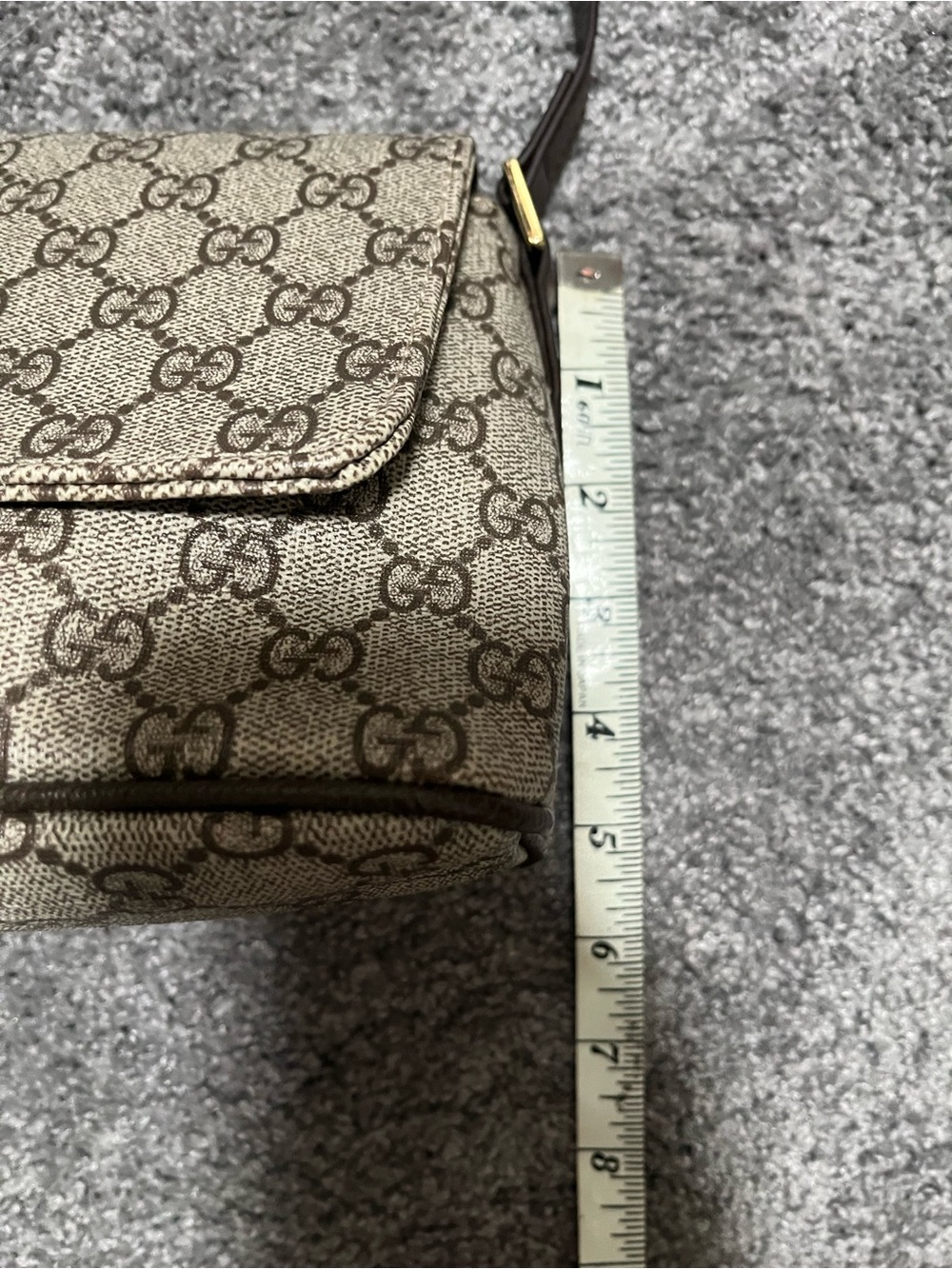 Madison bag Beige Monogram Shoulder Bag with Green and Red Stripe - Picture 3 of 8